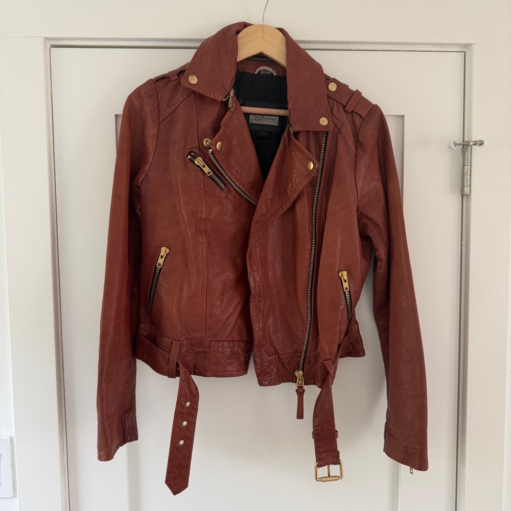 Mackage Brown Leather Jacket for Women